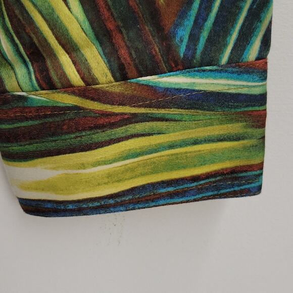 Draper's & Damon's Women's Multi Colored Lightweight Zip Front Jacket Size L - Picture 4 of 10